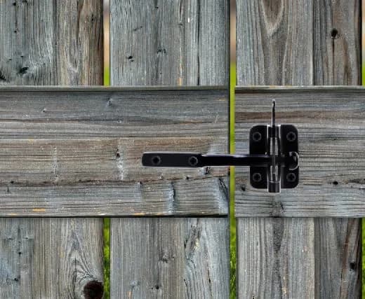 SANKINS Self Locking Gate Latch for Wooden Fence, Gravity Lever Lock, 2pcs | Heavy Duty Lock for Outdoor Gates thumbnail 6