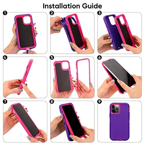 Sansunto Compatible iPhone 15 Plus & 14 Plus Case 6.7 inch | Heavy Duty Shockproof Full Body Protection thumbnail 8