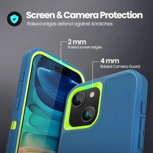 Sansunto Compatible iPhone 15 Plus & 14 Plus Case 6.7 inch | Heavy Duty Shockproof Full Body Protection thumbnail 2