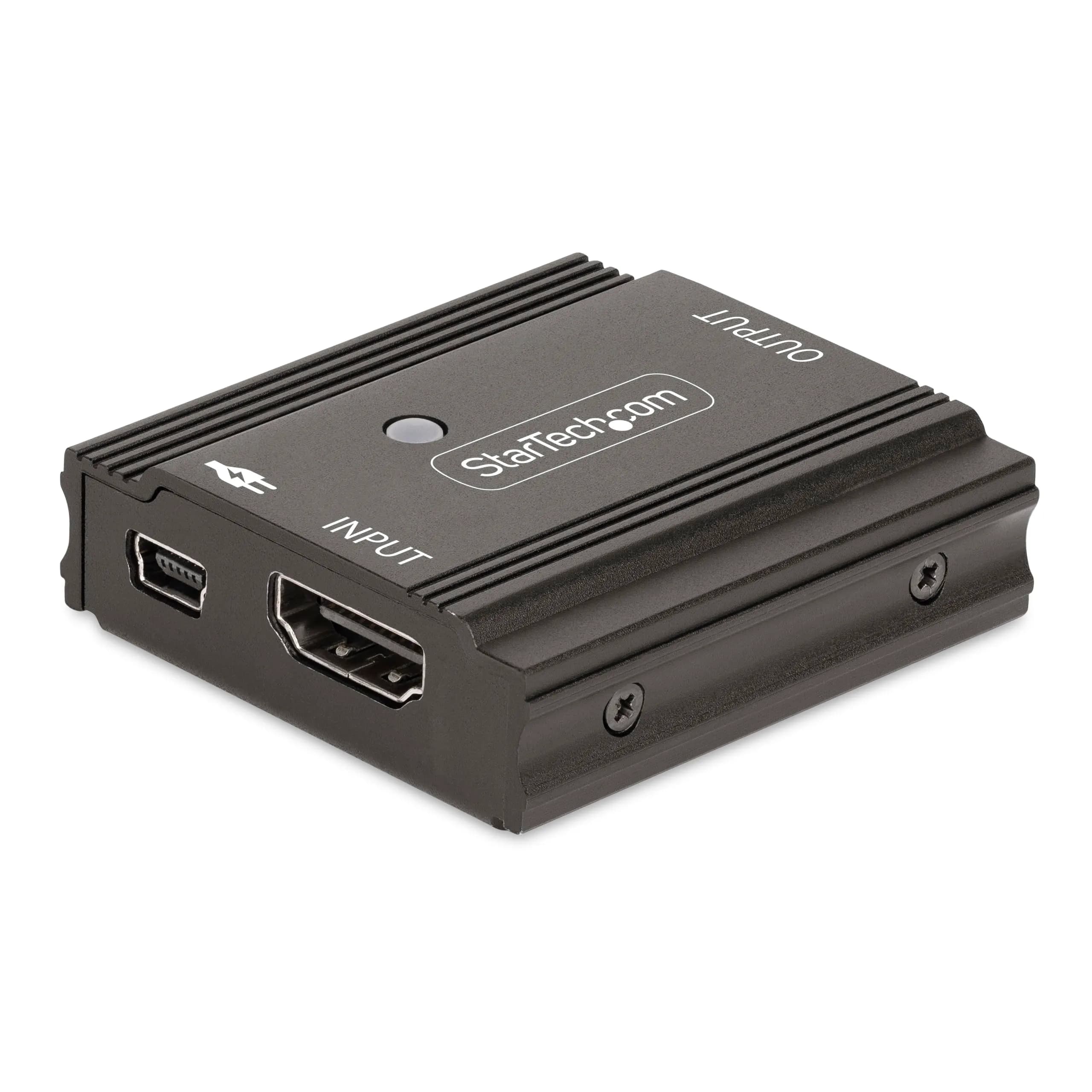 StarTech 33ft/10m HDMI 2.1 Inline Repeater, 8K 60Hz, USB, TAA — Black