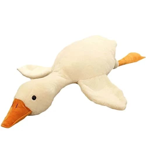 Doireum Swan Stuffed Animal 5.5 lbs Weighted Plush Swan Toy Big Goose Gift for Kids thumbnail 1