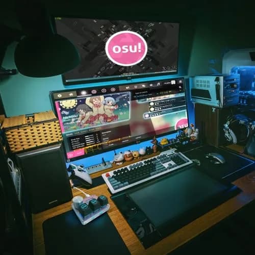 BTXETUEL SayoDevice O3C OSU Keyboard with Knob and Screen, Hall Magnetic Switches, Pink | 8000Hz Polling Rate thumbnail 5