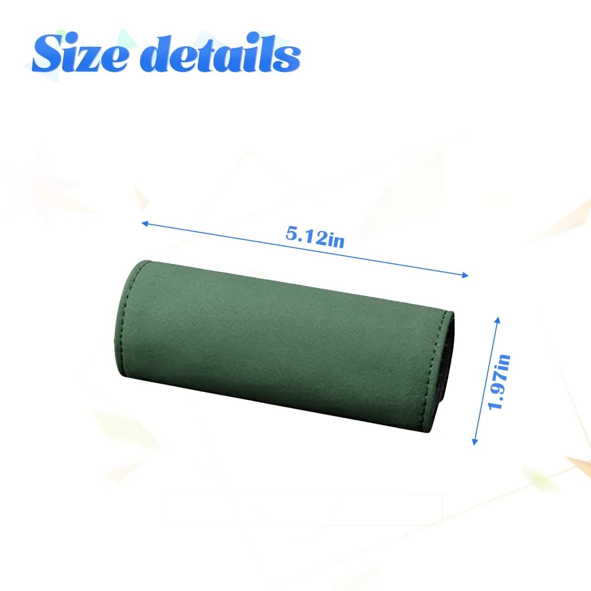BESULEN Green 2PCS Car Inside Door Handle Protector | Durable Leather Anti-Scratch Cover for Auto Inner Front Rear Door Pull Handle - view 2