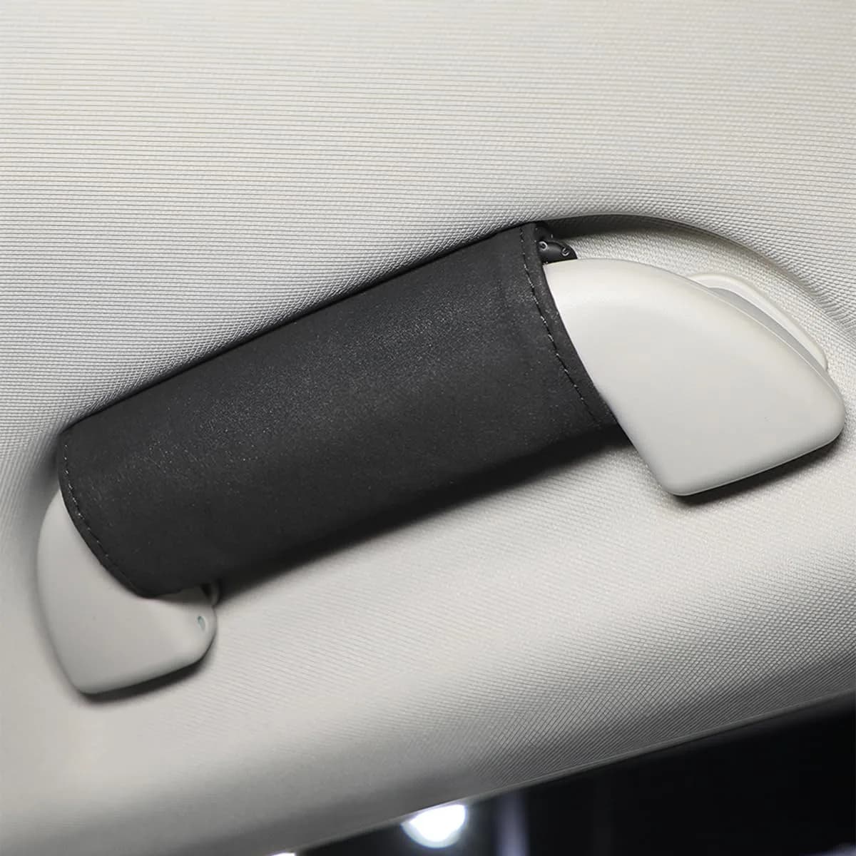 BESULEN Black 2PCS Car Inside Door Handle Protector | Durable Leather Anti-Scratch Cover for Auto Inner Front Rear Door Pull Handle - view 5
