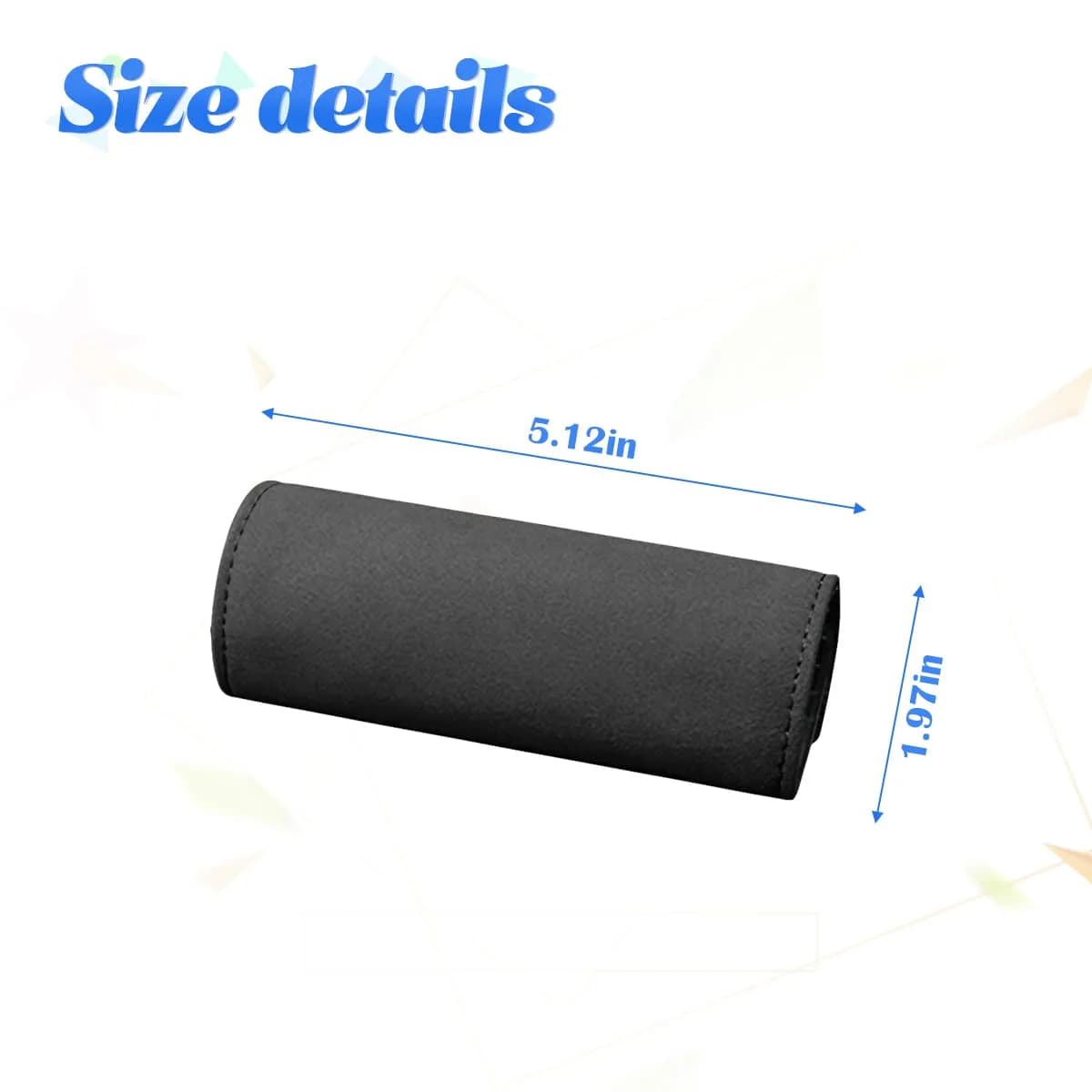 BESULEN Black 2PCS Car Inside Door Handle Protector | Durable Leather Anti-Scratch Cover for Auto Inner Front Rear Door Pull Handle - view 2