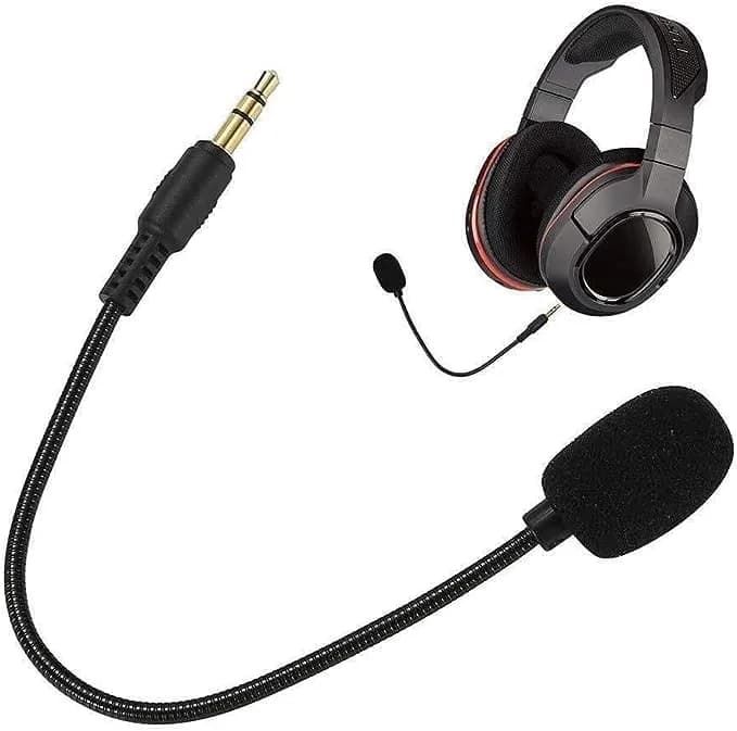 Jowxsx Microphone Headset with Adjustable 360° Bendable Jack | Gaming PC Headsets thumbnail 5