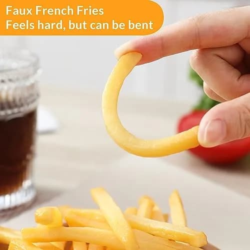 Joeabor Artificial Hamburger & 12 French Fries | Realistic Faux Food Decor for Display in Restaurants & Events thumbnail 6