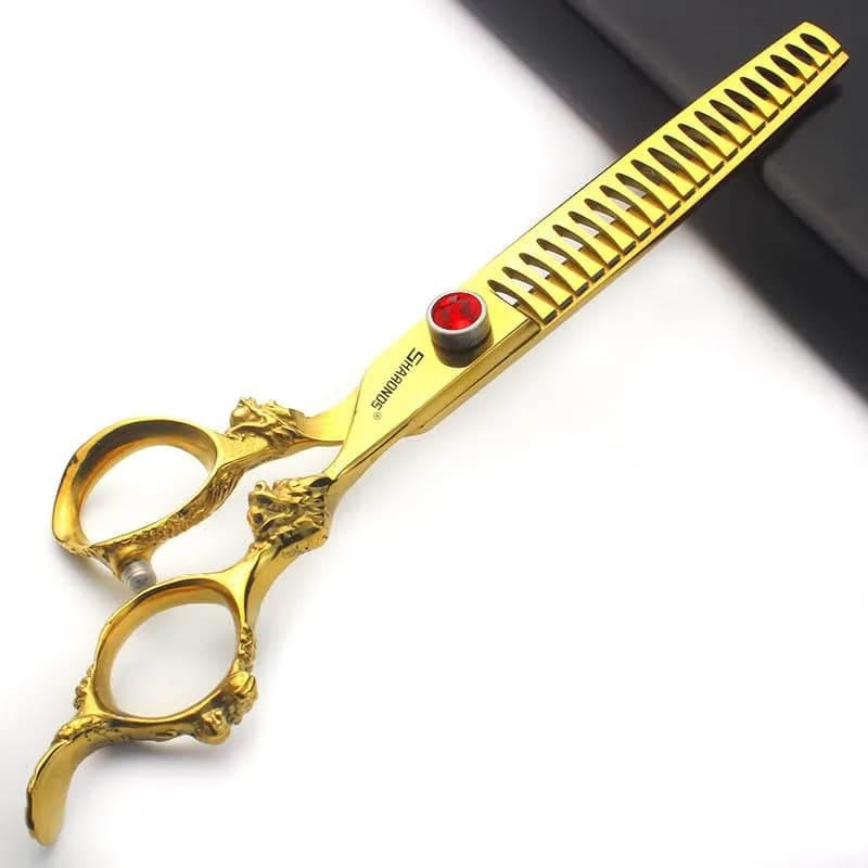 SHARONDS Professional Dragon Hair Cutting Shears - 7 Inch, 2 Piece Set (E) - view 5