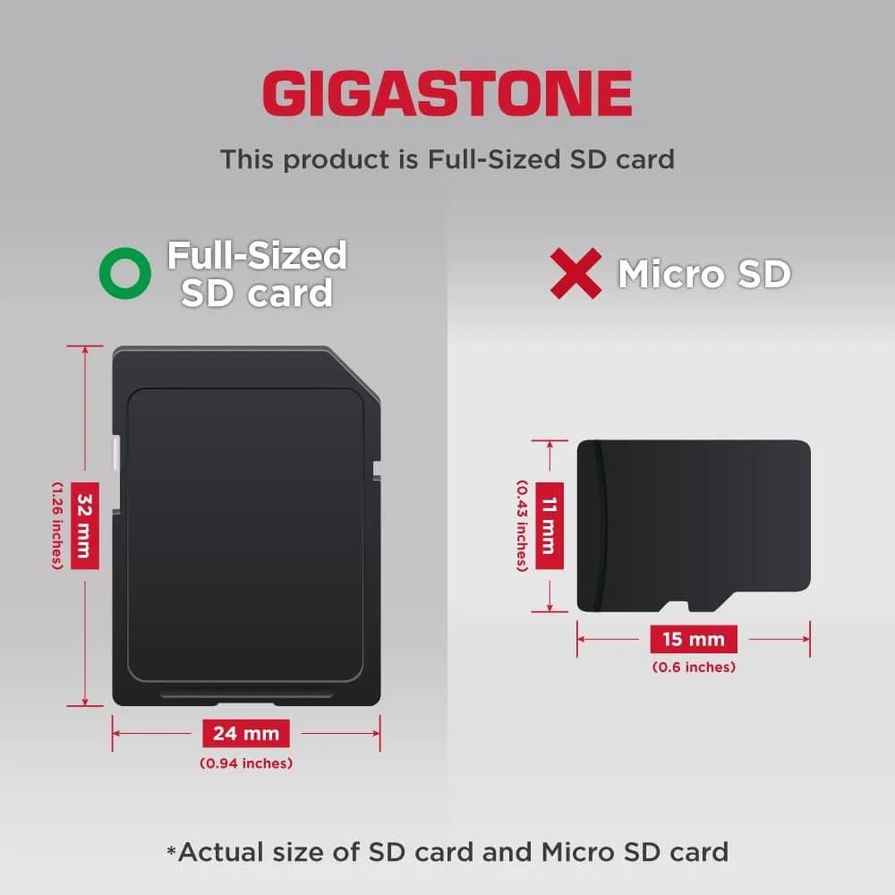 Gigastone 128GB SD Card 10-Pack UHS-I U1 Class 10 SDXC Memory Card 128 GB (10-Pack) | Full HD Video Recording - view 2