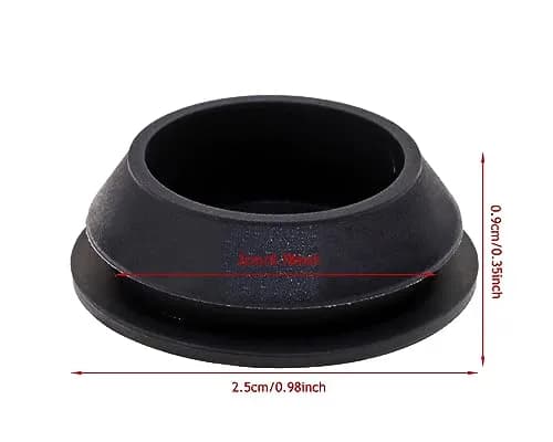 ONLYKXY Black Silicone Round Snap-In Furniture Hole Plugs (20mm / 0.78 inch), 5-Pack | Seals Holes & Protects Surfaces thumbnail 2