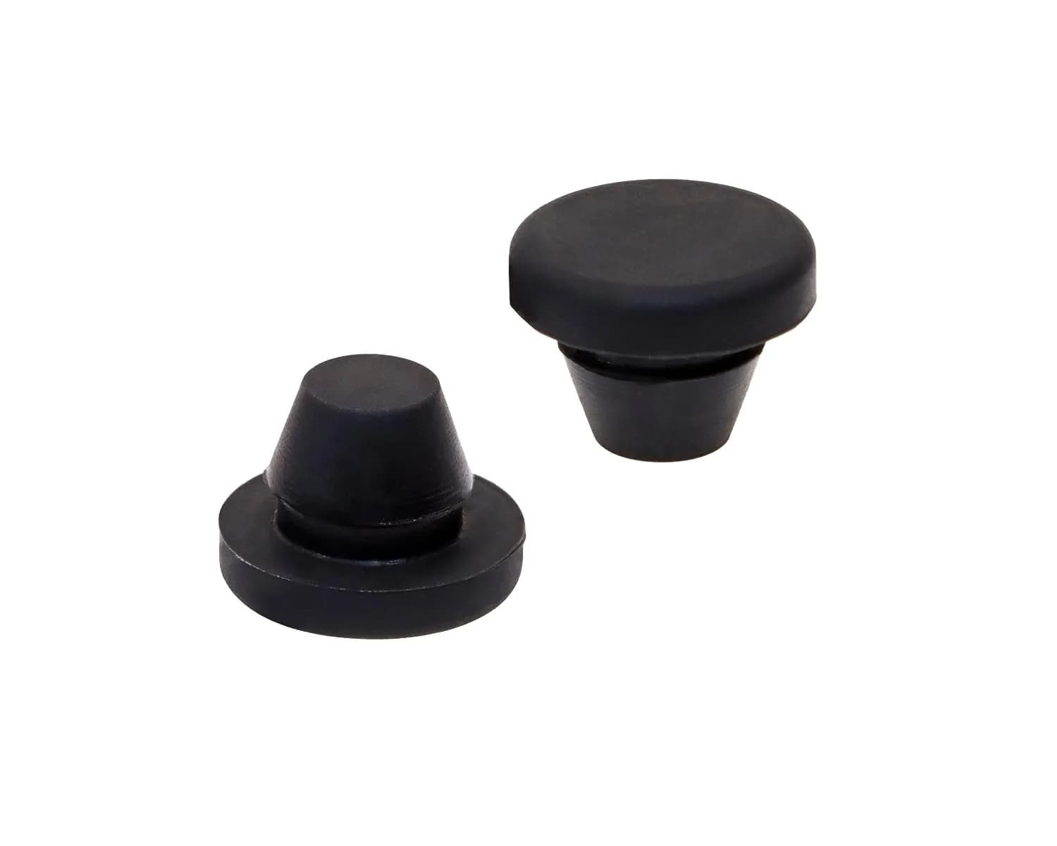 ONLYKXY 5 Pcs Black Silicone Round Locking Furniture Hole Plugs 8mm | Waterproof Dustproof Seal