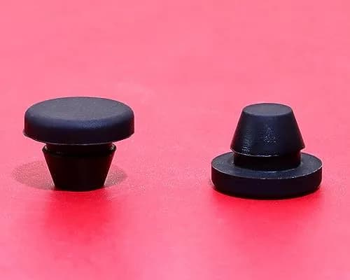 ONLYKXY 5 Pcs Black Silicone Round Locking Furniture Hole Plugs 8mm | Waterproof Dustproof Seal thumbnail 3