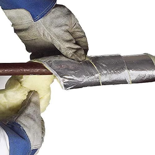 Frost King Foil Backed Fiberglass Pipe Wrap 3"x1"x25' (Pack of 2) | 1-Inch Thick Vapor Barrier for Hot & Cold Pipes thumbnail 3