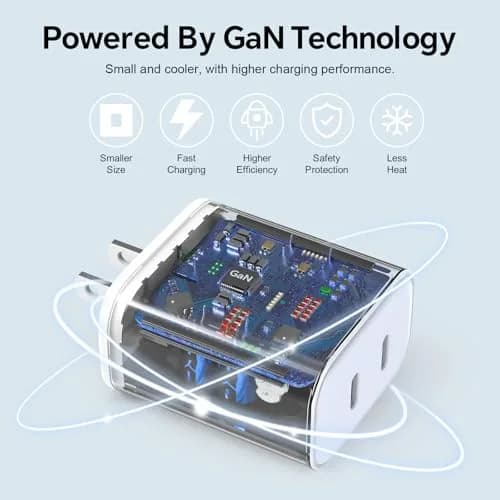 iGENJUN USB C Charger Block 40W Dual Port | Fast Charging for iPhone, Galaxy, Pixel thumbnail 2