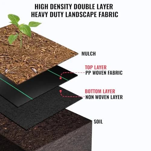 SEALTECH Premium 5 OZ Pro Garden Weed Barrier Landscape Fabric 4‘ X 50‘ | Heavy Duty, Eco-Friendly & Easy to Install thumbnail 6