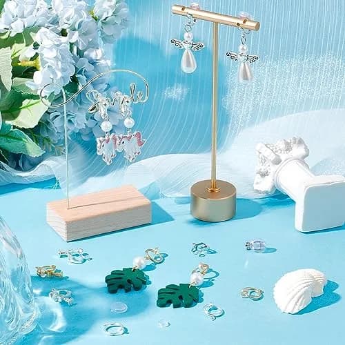 SUNNYCLUE Jewelry Finding Hypoallergenic Clip-On Earring Converters 48 pcs | Non-Pierced Earrings Components thumbnail 4