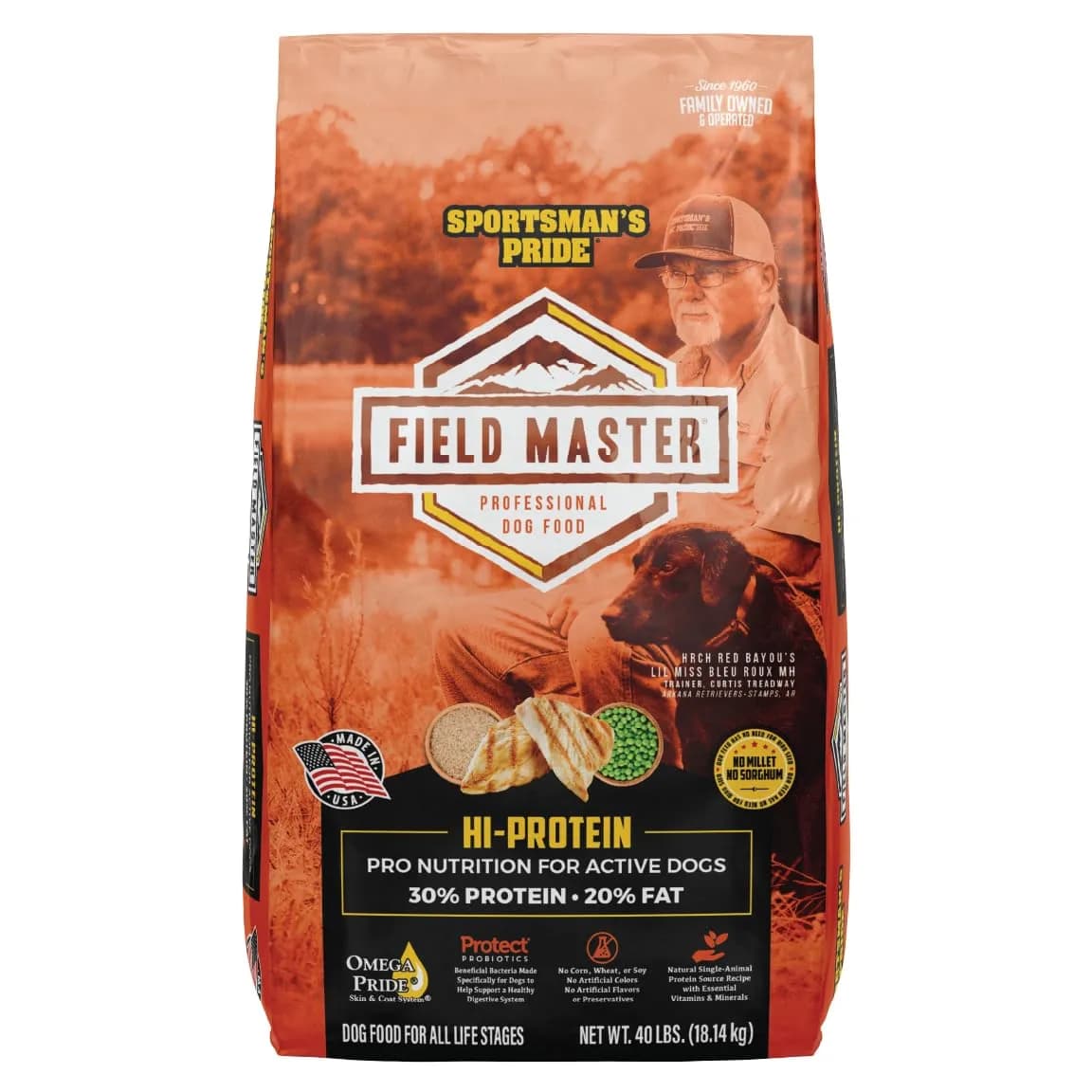 Sportsman's Pride Field Master 30/20 High-Protein Dry Dog Food 40 lb | Supports Joint & Coat Health