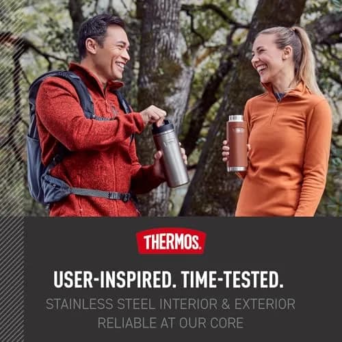 THERMOS ICON SERIES Stainless Steel Water Bottle 946ml (32 Ounce) with Screw Top Lid, Granite | Keeps Drinks Hot 14 Hrs, Cold 24 Hrs thumbnail 6