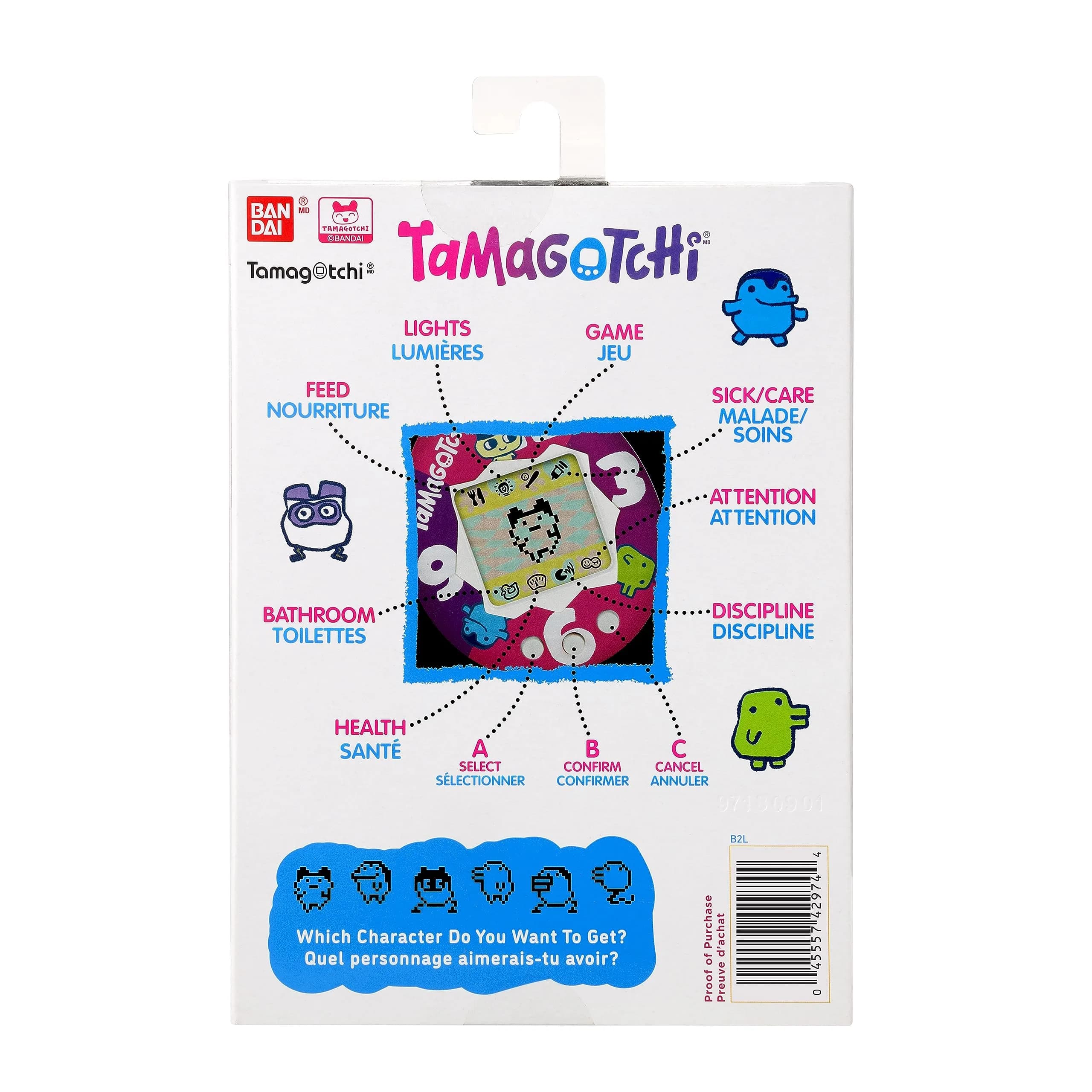 Tamagotchi Original Neon Lights Electronic Pet | Nostalgic Fun for Kids 8+ - view 6