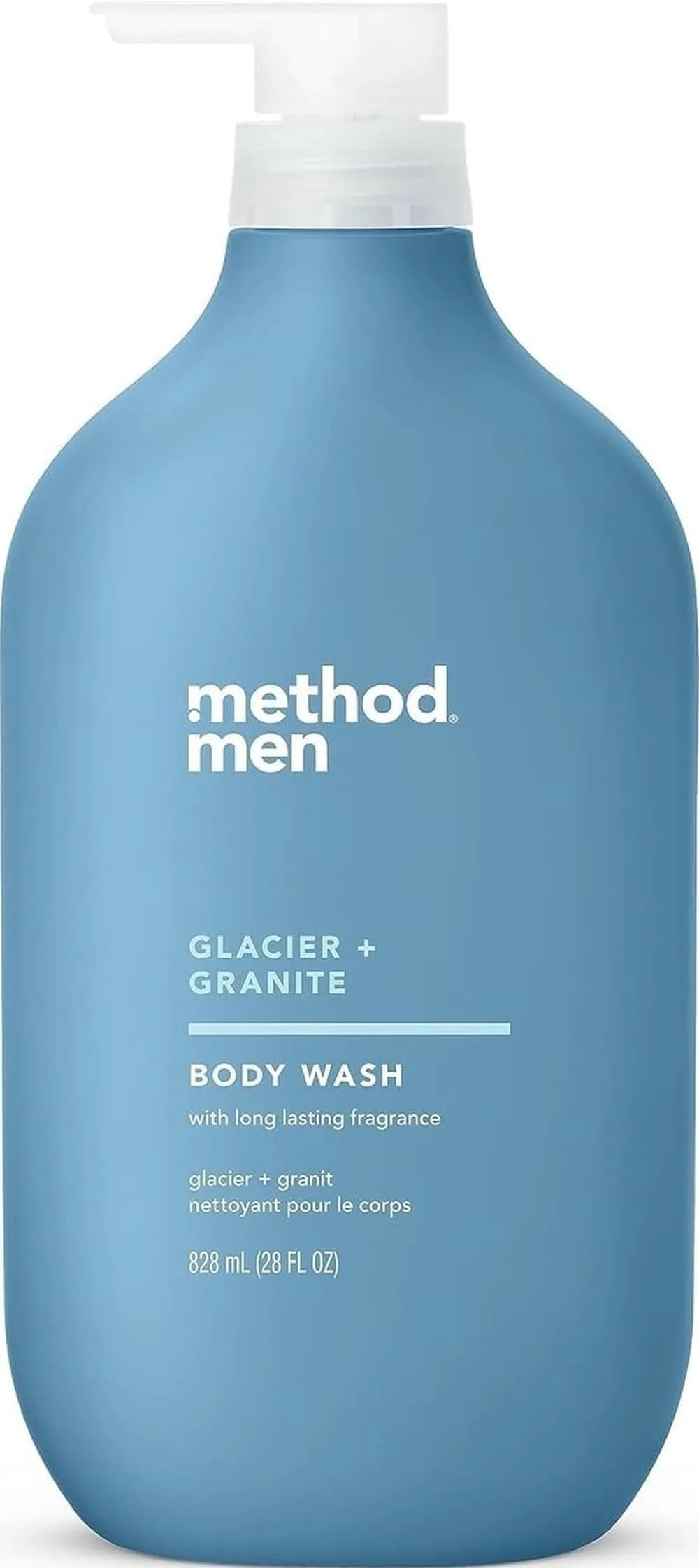 Method Men's Body Wash Sea + Surf Scent 828ml (28 fl oz) | Invigorating Cleanse for All Skin Types — Glacier + Granite