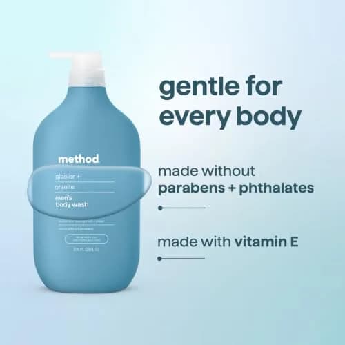 method Men’s Body Wash Glacier + Granite 828ml (28 fl oz) | Refreshing Scent for Daily Use thumbnail 6