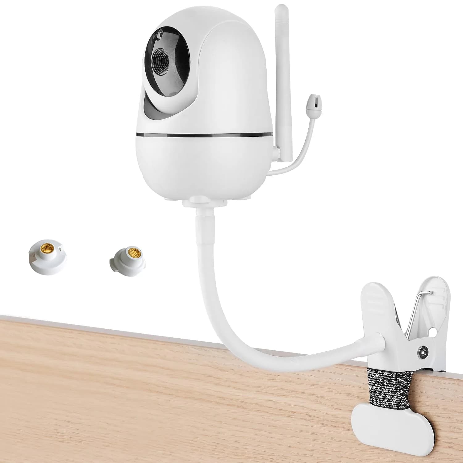 iTODOS Baby Monitor Mount Compatible with HelloBaby HB65/HB6550/HB6558/HB66/HB248,ANMEATE SM935E/SM650 | Portable, Adjustable Baby Camera Mount