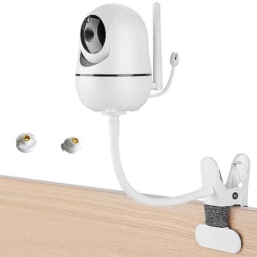 iTODOS Baby Monitor Mount Compatible with HelloBaby HB65/HB6550/HB6558/HB66/HB248,ANMEATE SM935E/SM650 | Portable, Adjustable Baby Camera Mount thumbnail 1