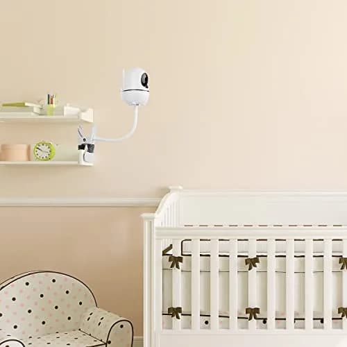 iTODOS Baby Monitor Mount Compatible with HelloBaby HB65/HB6550/HB6558/HB66/HB248,ANMEATE SM935E/SM650 | Portable, Adjustable Baby Camera Mount thumbnail 4