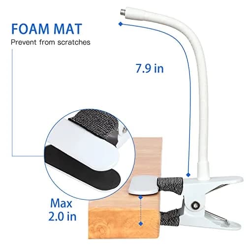 iTODOS Baby Monitor Mount Compatible with HelloBaby HB65/HB6550/HB6558/HB66/HB248,ANMEATE SM935E/SM650 | Portable, Adjustable Baby Camera Mount thumbnail 5
