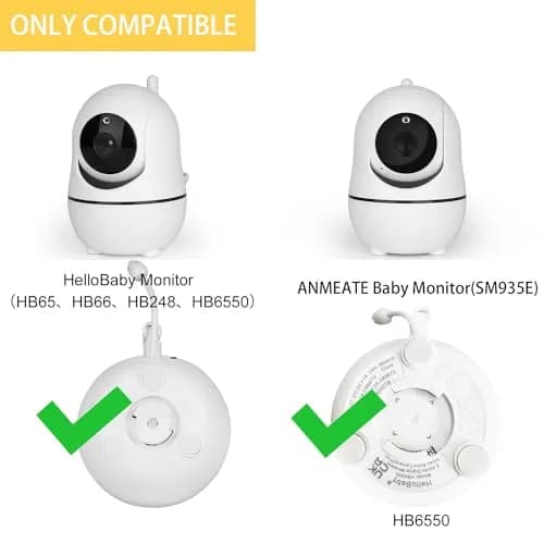 iTODOS Baby Monitor Mount Compatible with HelloBaby HB65/HB6550/HB6558/HB66/HB248,ANMEATE SM935E/SM650 | Portable, Adjustable Baby Camera Mount thumbnail 2