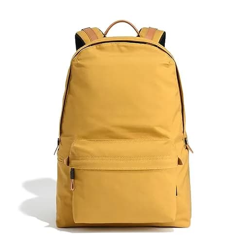 UNTRACK Men's Backpack, Mustard Yellow | Urban Water-Resistant Cotton Daypack thumbnail 1