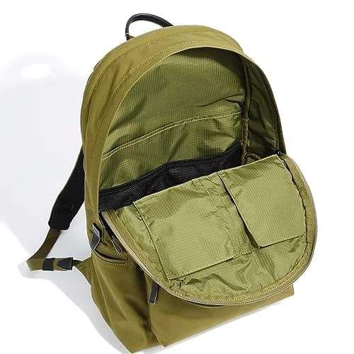 UNTRACK Men's Backpack, Mustard Yellow | Urban Water-Resistant Cotton Daypack thumbnail 4
