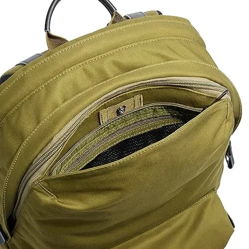 UNTRACK Men's Backpack, Mustard Yellow | Urban Water-Resistant Cotton Daypack thumbnail 6