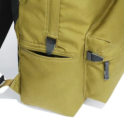 UNTRACK Men's Backpack, Mustard Yellow | Urban Water-Resistant Cotton Daypack thumbnail 8