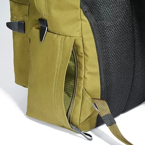 UNTRACK Men's Backpack, Mustard Yellow | Urban Water-Resistant Cotton Daypack thumbnail 9