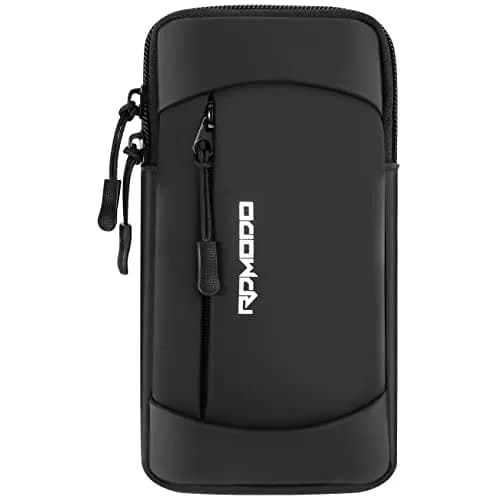 RDMODO Universal Cell Phone Armband for Running, Fits Phones Up to 7.5" (Black) | Large Capacity Water Resistant Pouch thumbnail 1