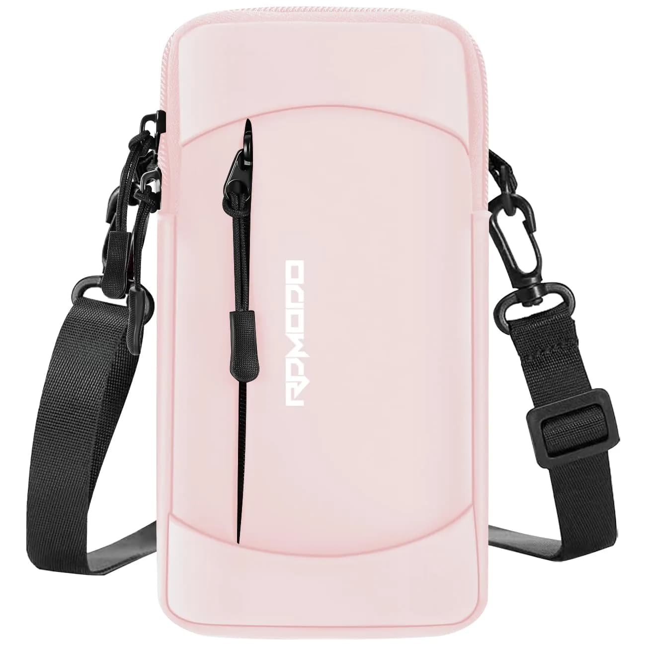 RDMODO Arm Phone Holder & Crossbody Bag 2-in-1 Pink 19cm (7.5 Inch) | Universal Running Pouch for Phones up to 7.5 Inches