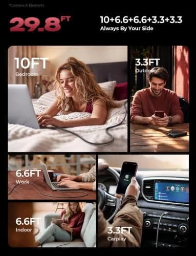LISEN USB C to USB C Cable 60W 5-Pack | Fast Charging & Data Transfer (70-120 chars) thumbnail 4
