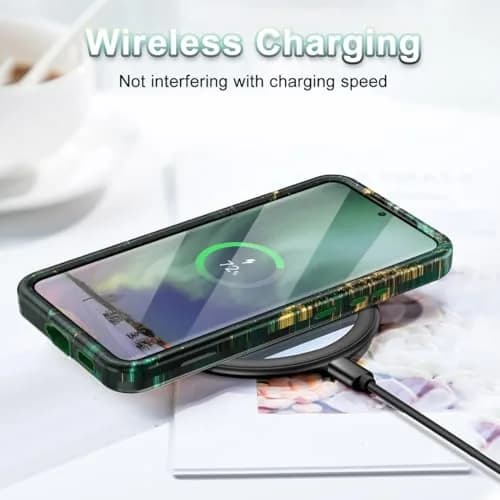 Btscase Green Gold Marble Pattern Case for Samsung Galaxy S22 5G 6.1 Inch | Triple-Layer Protection thumbnail 6
