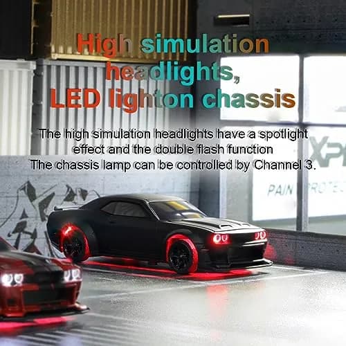 havcybin 1:76 Scale RC Sport Car | Remote Control Mini Model with DIY Shells & Lights thumbnail 7