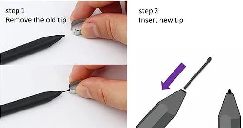fllynewrite EMR Digital Stylus Pen for Remarkable 1/2, Kindle Scribe, Galaxy Tab S7/S8/S9 — 4,096 Pressure Levels, Black thumbnail 7