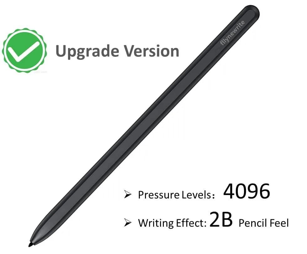 fllynewrite EMR Digital Stylus Pen for Remarkable 1/2, Kindle Scribe, Galaxy Tab S7/S8/S9 — 4,096 Pressure Levels, Black thumbnail 3