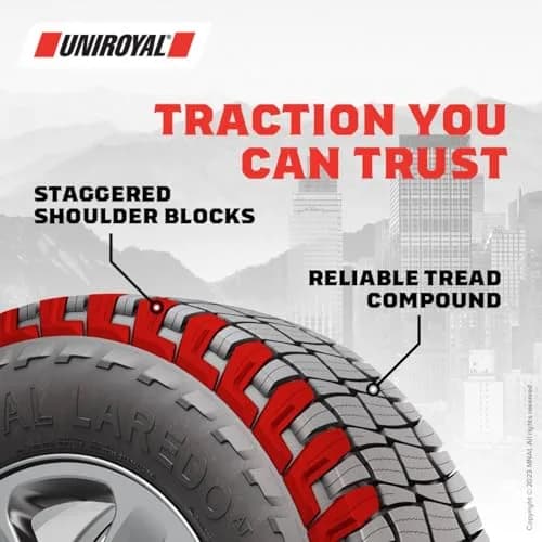Uniroyal Laredo AT All-Terrain Car Tire 235/75R15 XL 109T | Rugged, All-Season Traction for SUVs & Light Trucks thumbnail 2