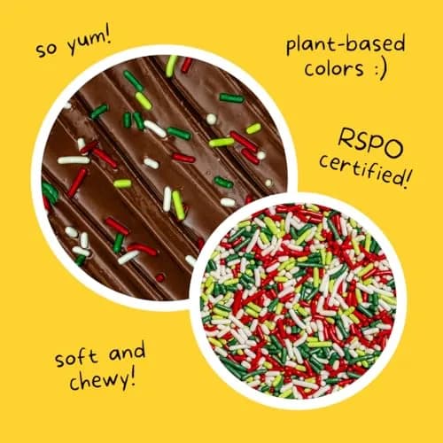 Supernatural Christmas Softies Sprinkles, Dye-Free, Vegan Holiday Mix 3oz | Plant-Based Colors & Vegan Ingredients thumbnail 2