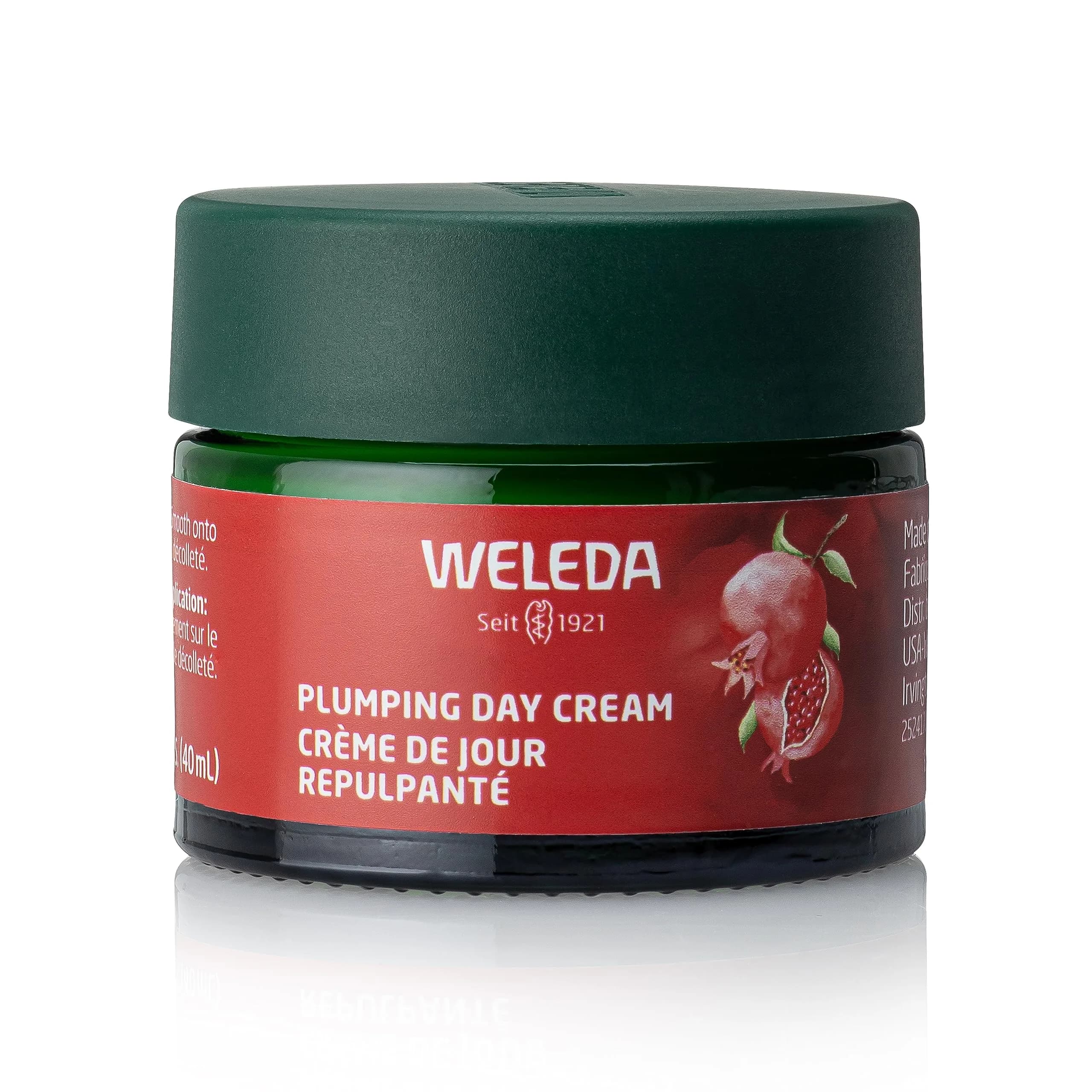 Weleda Face Care Plumping Day Cream 1.3 Fl Oz | Plant Rich Moisturizer with Pomegranate & Maca Root Peptides — 1.3 Fl Oz