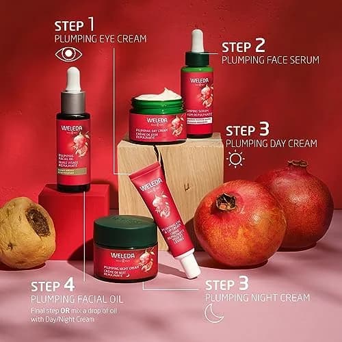 Weleda Face Care Plumping Day Cream 1.3 Fl Oz | Plant Rich Moisturizer with Pomegranate & Maca Root Peptides thumbnail 7