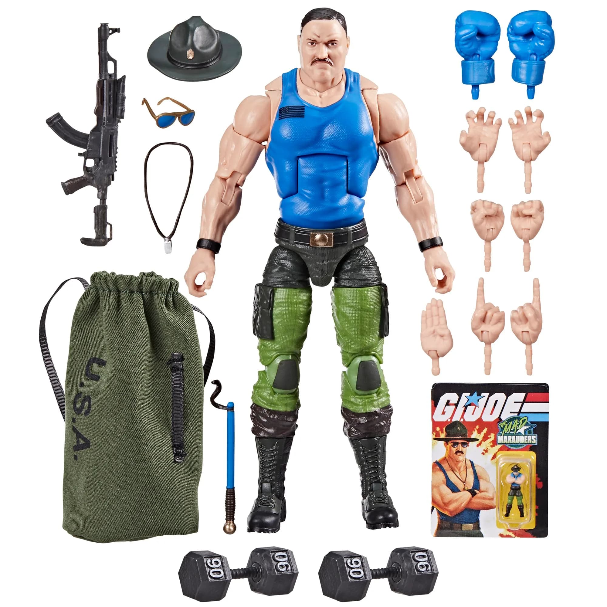 G.I. Joe Classified Series #129 Mad Marauders Sgt Slaughter 6 Inch Action Figure | ASTM-Tested Toy for Kids 4+ Years — Multicolor