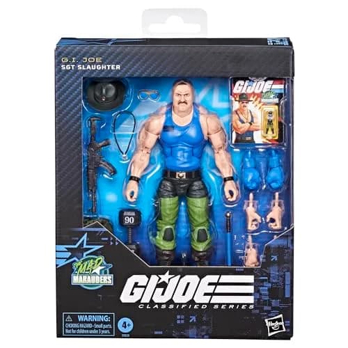 G.I. Joe Classified Series #129 Mad Marauders Sgt Slaughter 6 Inch Action Figure | ASTM-Tested Toy for Kids 4+ Years thumbnail 2
