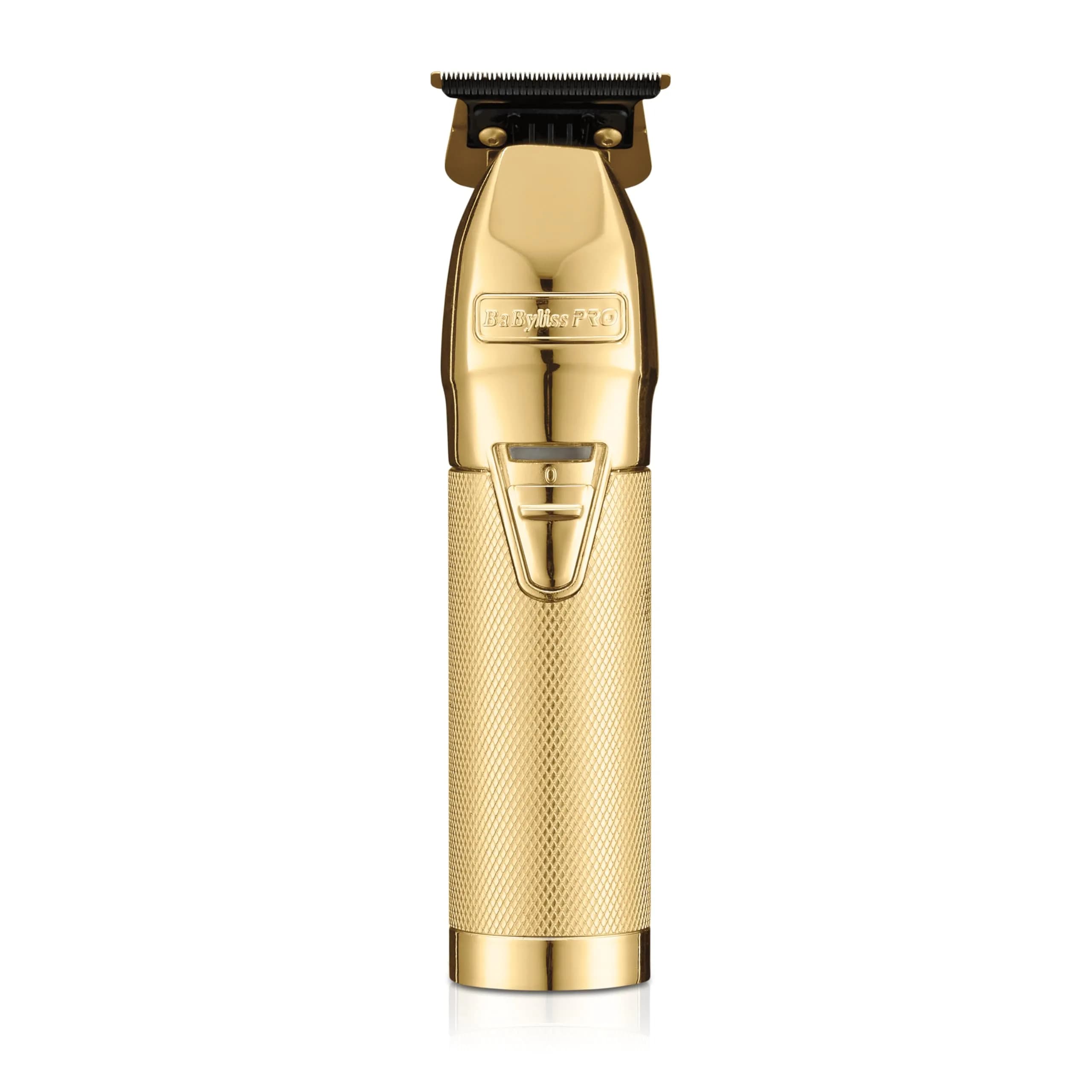 BaBylissPRO FX+ Hair & Beard Trimmer for Men, Exposed T-Blade, 4-Hr Runtime | Professional Precision & Durable Metal Housing — Gold