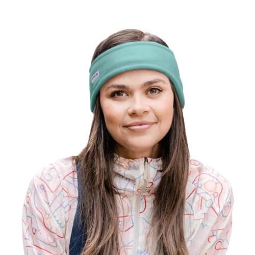 Turtle Fur Bang Band - Warm Headbands for Men and Women, Sea Green | Double-Layer Chelonia 150 Fleece Headband thumbnail 1